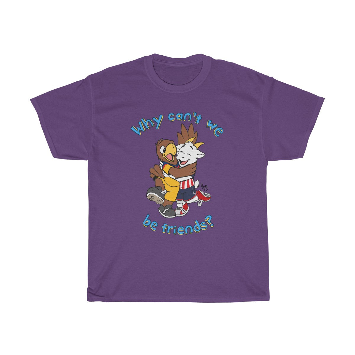 Why Can't we be Friends? - T-Shirt T-Shirt Paco Panda Purple S 