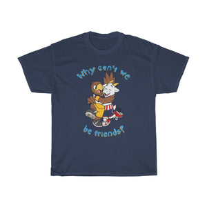 Why Can't we be Friends? - T-Shirt T-Shirt Paco Panda Navy Blue S 