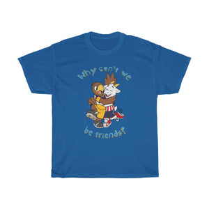 Why Can't we be Friends? - T-Shirt T-Shirt Paco Panda Royal Blue S 