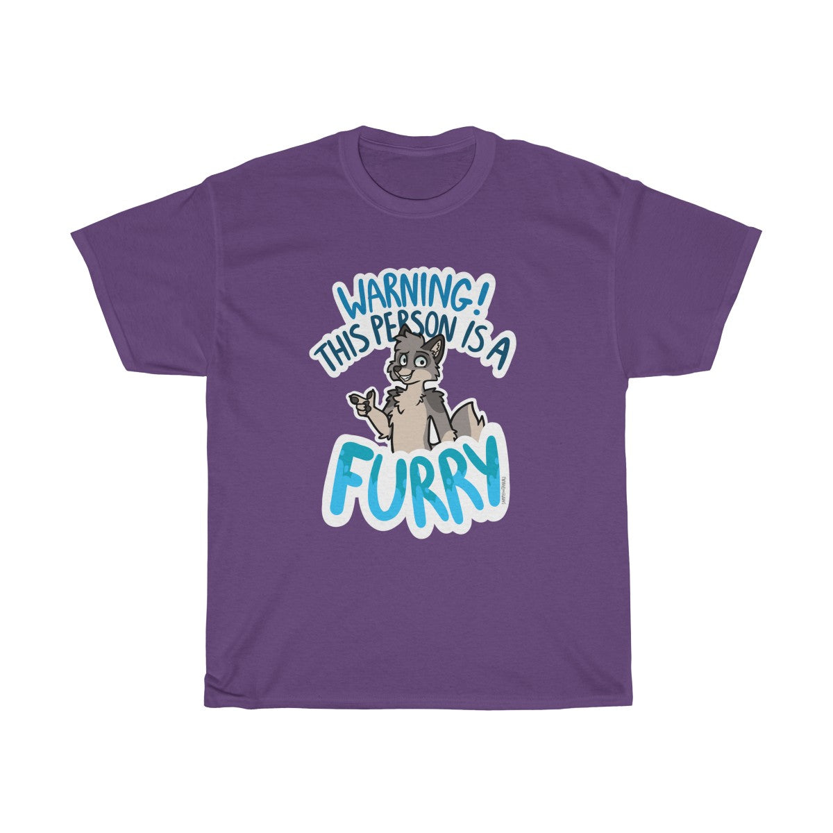 Wolf - T-Shirt T-Shirt Sammy The Tanuki Purple S 