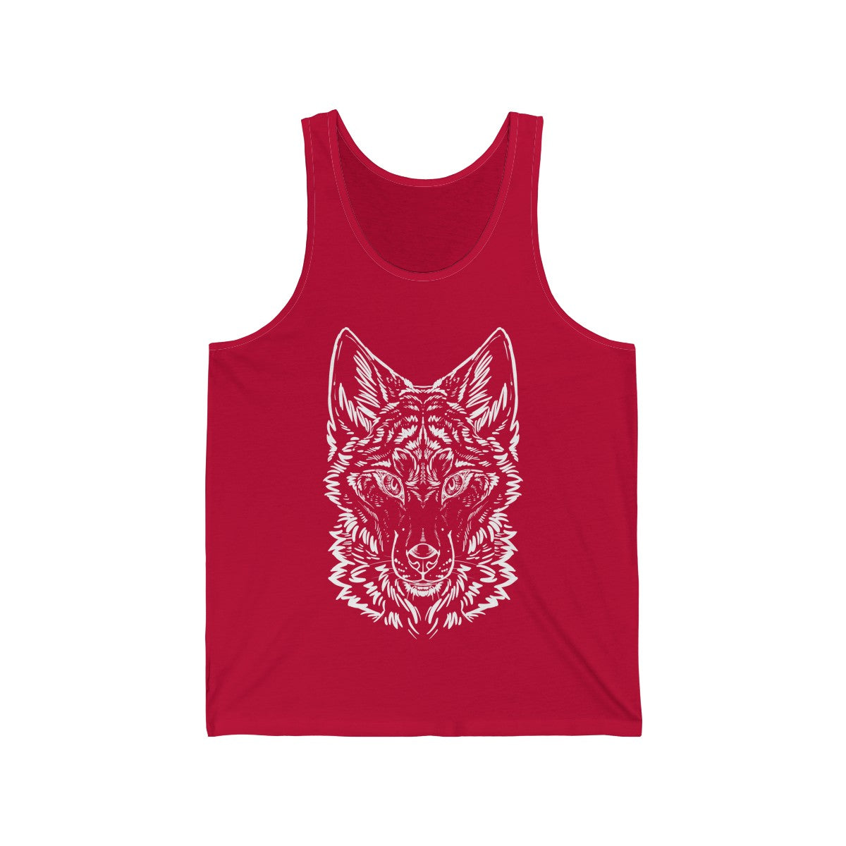 Wolf - Tank Top Tank Top Dire Creatures Red XS 