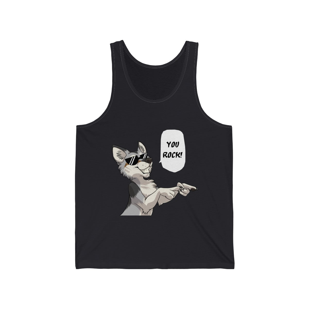 Wolf - Tank Top Tank Top Dire Creatures Dark Grey XS 