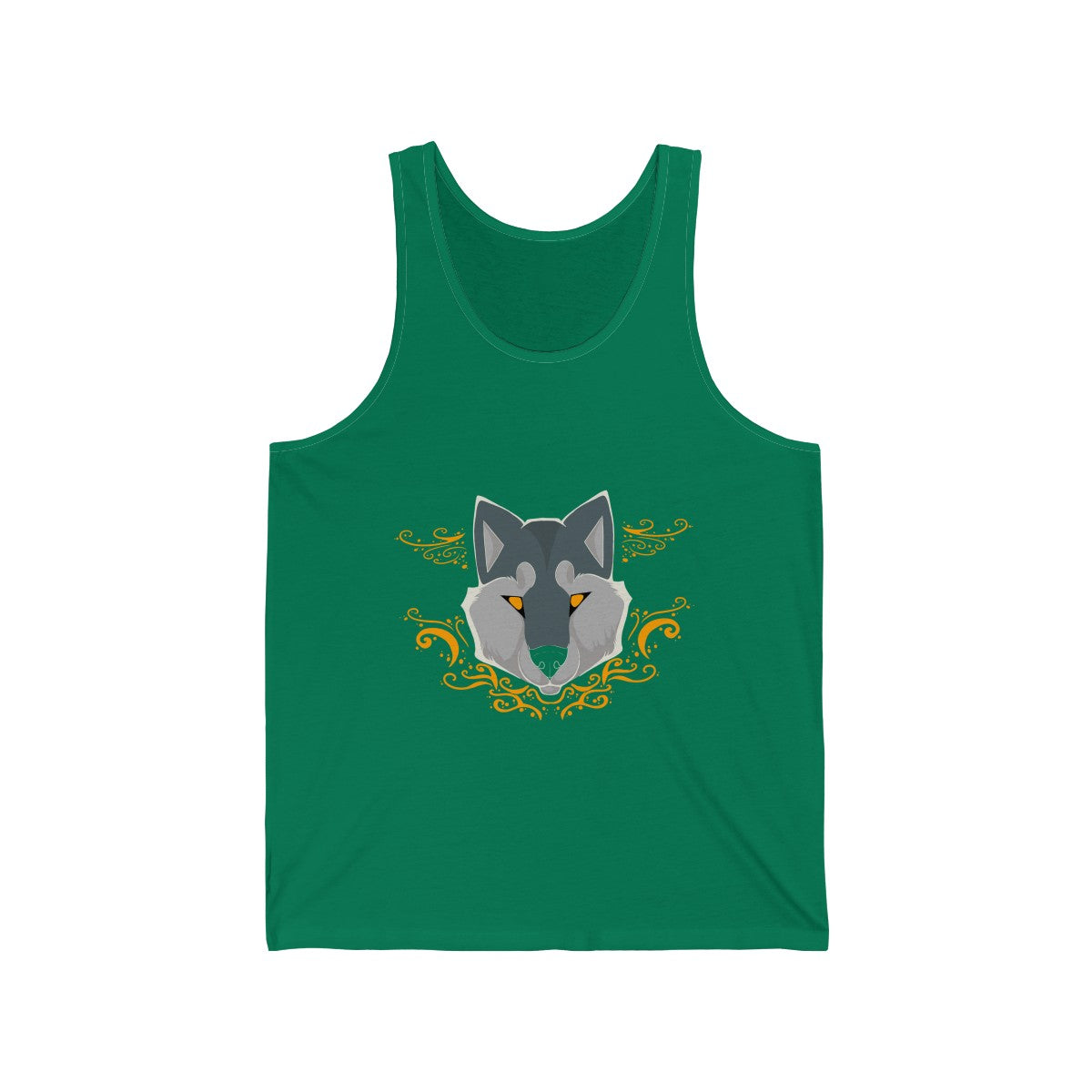 Wolf - Tank Top Dire Creatures Green XS 