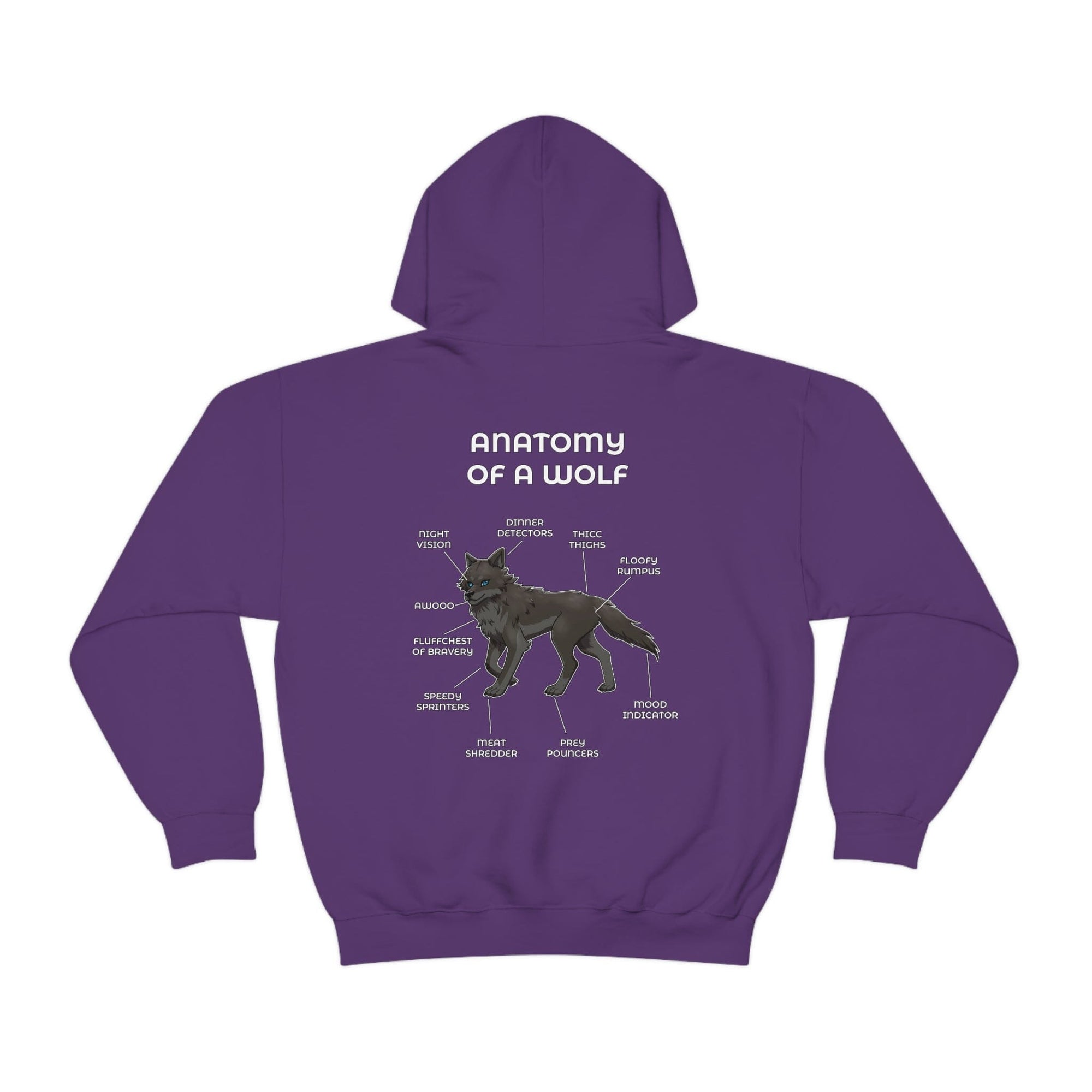 Wolf Black - Hoodie Hoodie Artworktee Purple S 