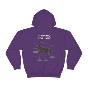 Wolf Black - Hoodie Hoodie Artworktee Purple S 