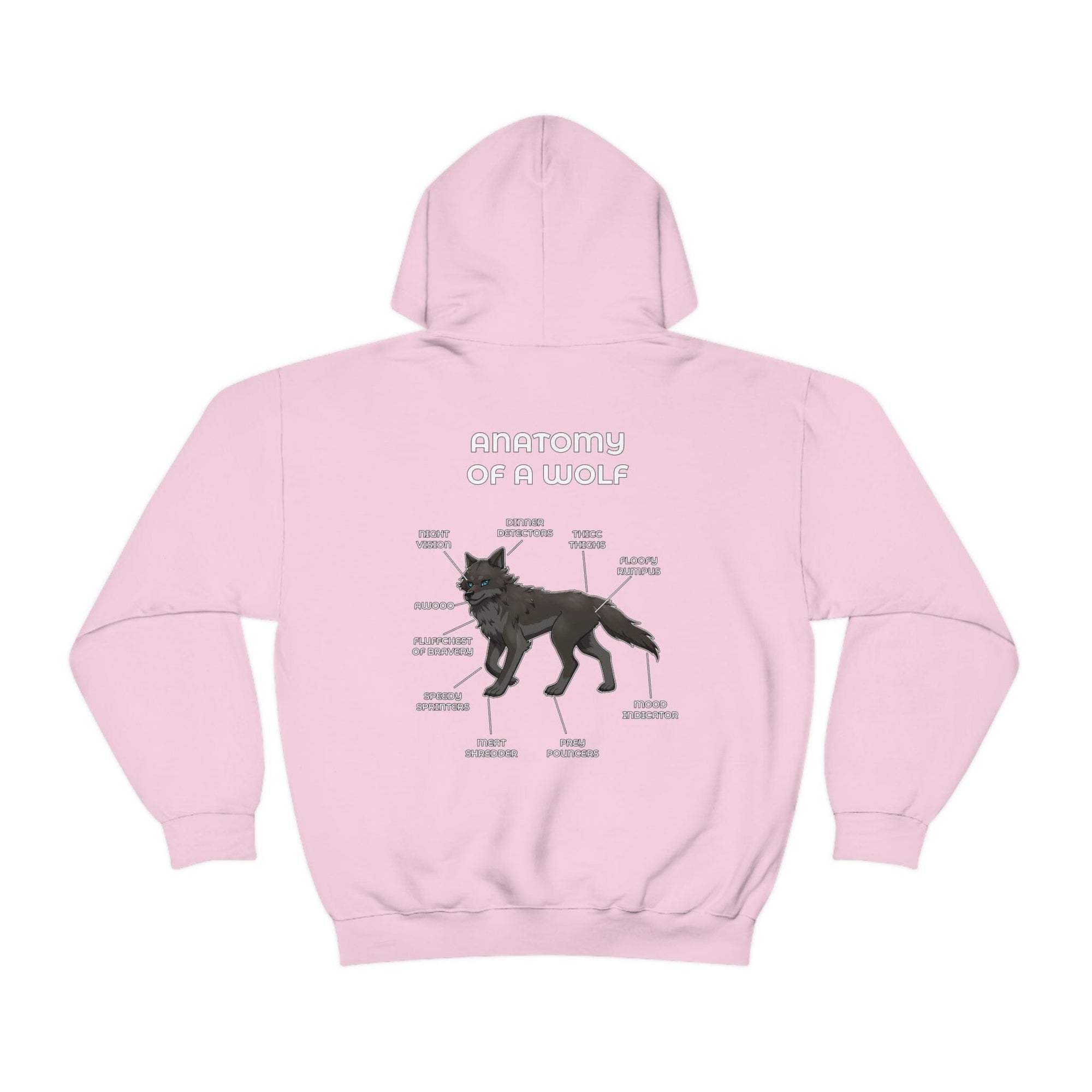 Wolf Black - Hoodie Hoodie Artworktee Light Pink S 