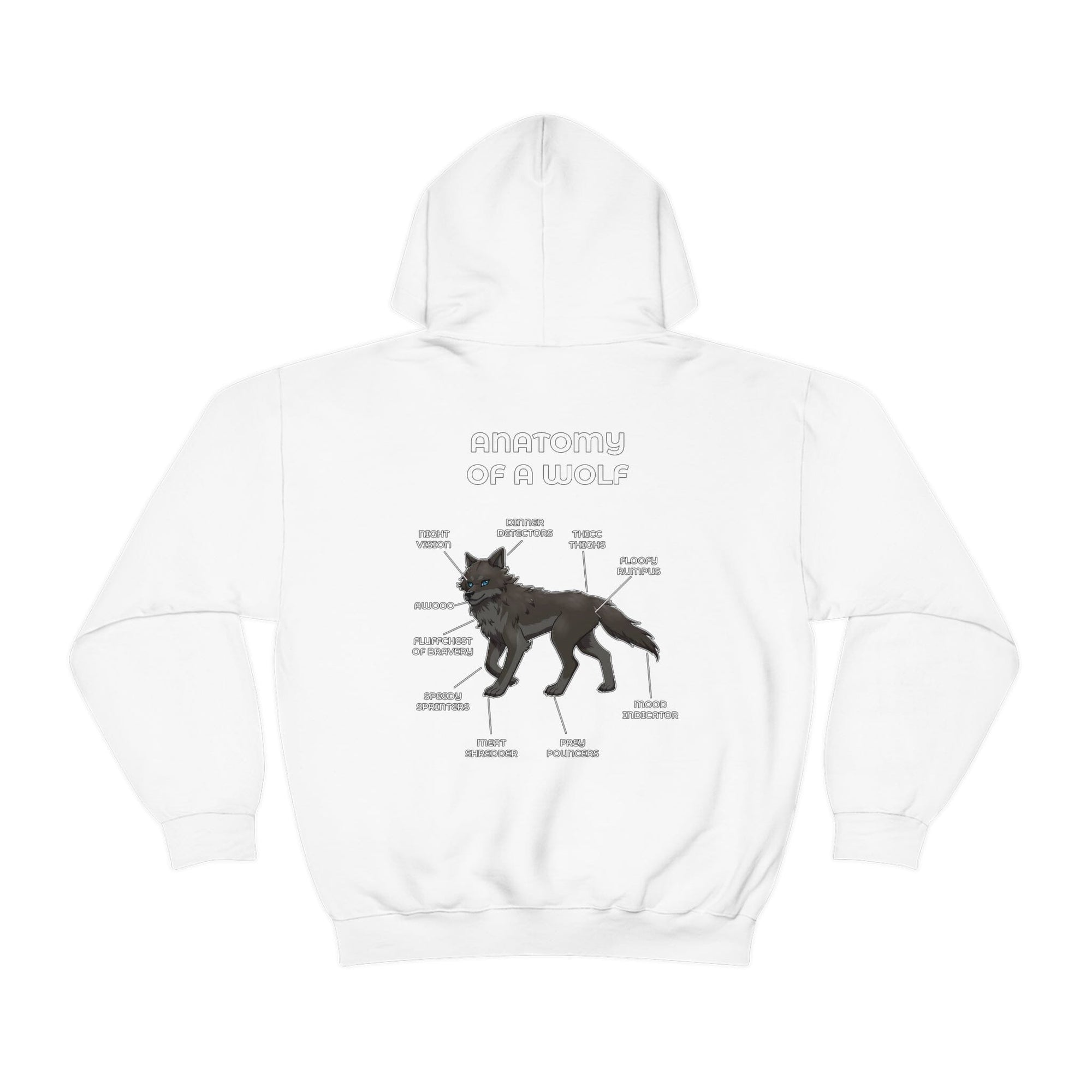 Wolf Black - Hoodie Hoodie Artworktee White S 