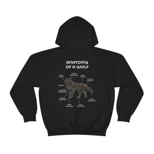 Wolf Black - Hoodie Hoodie Artworktee Black S 