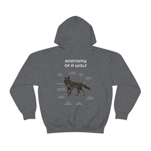 Wolf Black - Hoodie Hoodie Artworktee Dark Heather S 