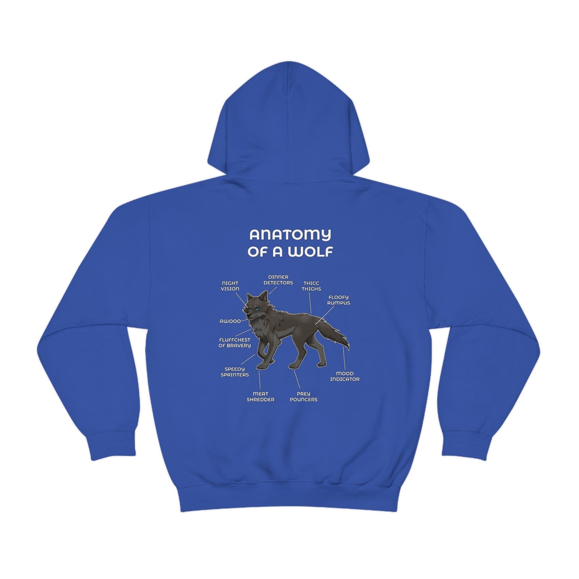 Wolf Black - Hoodie Hoodie Artworktee Royal Blue S 