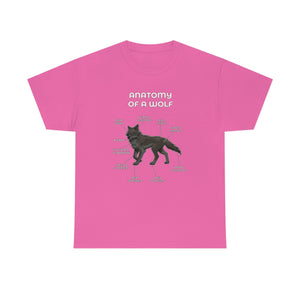 Wolf Black - T-Shirt T-Shirt Artworktee Pink S 