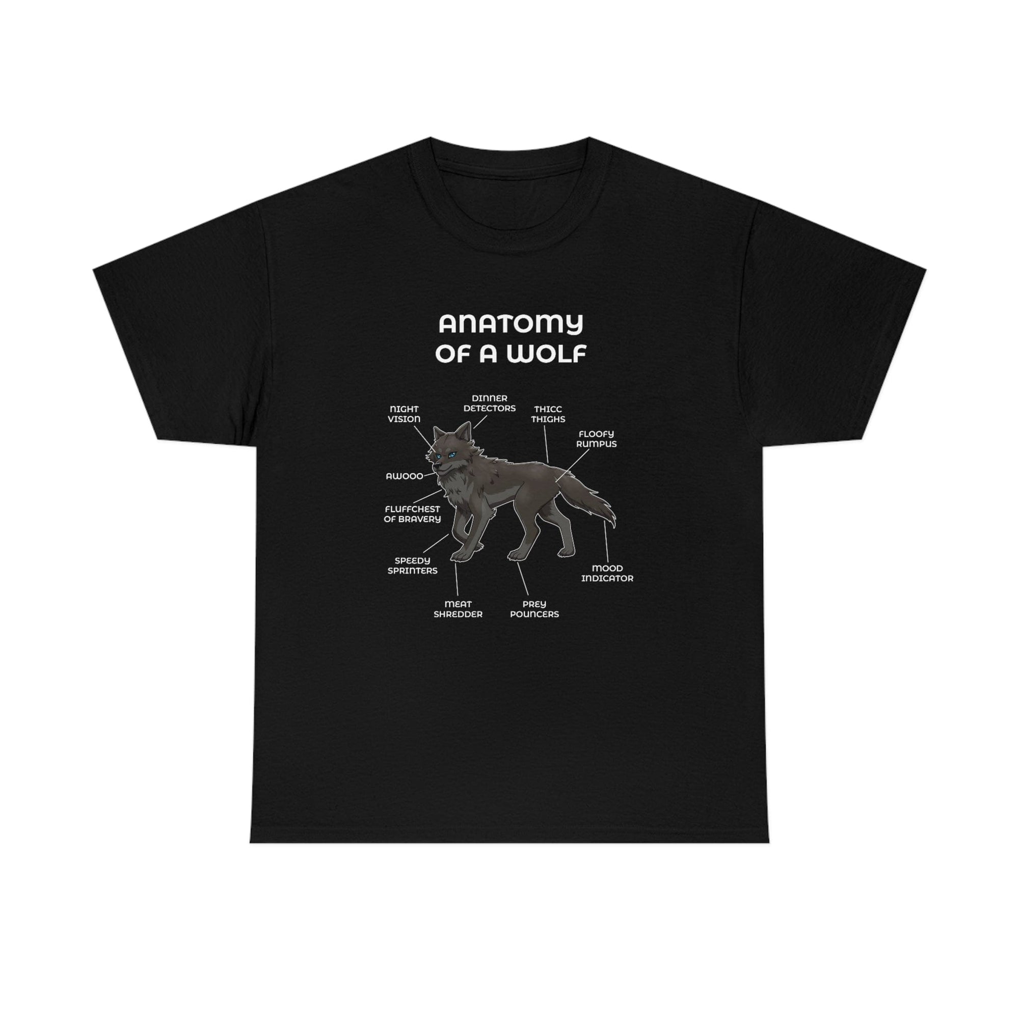 Wolf Black - T-Shirt T-Shirt Artworktee Black S 