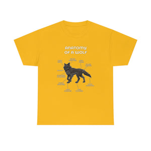 Wolf Black - T-Shirt T-Shirt Artworktee Gold S 