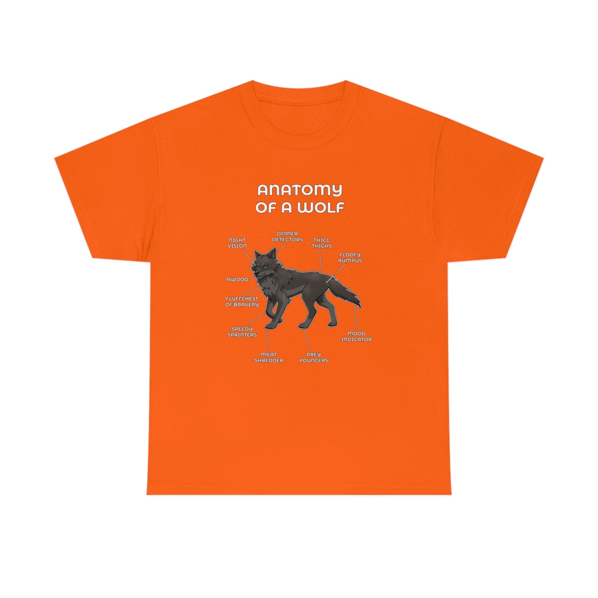 Wolf Black - T-Shirt T-Shirt Artworktee Orange S 