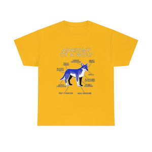 Wolf Blue - T-Shirt T-Shirt Artworktee Gold S 