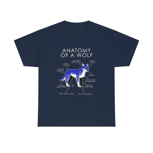 Wolf Blue - T-Shirt T-Shirt Artworktee Navy Blue S 