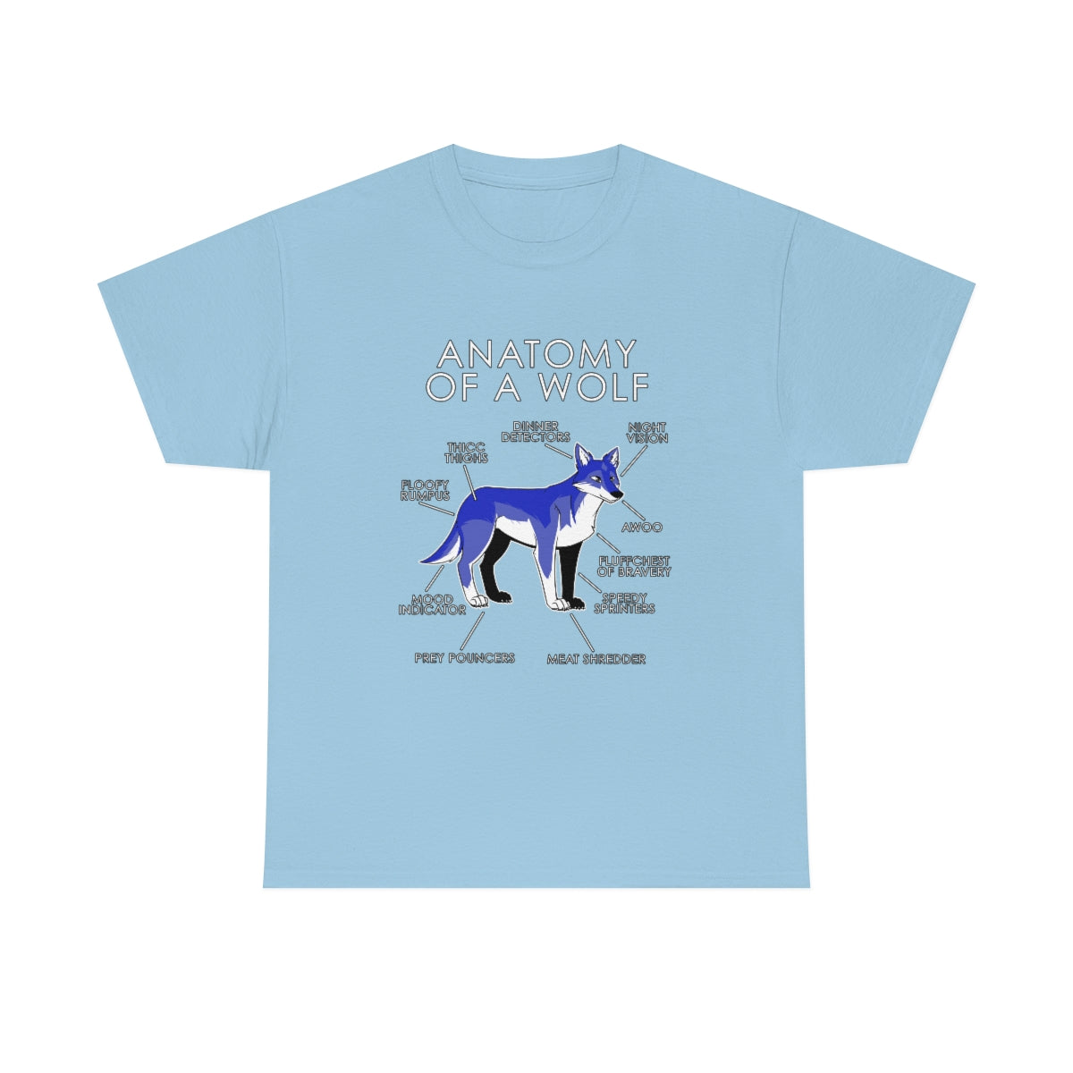 Wolf Blue - T-Shirt T-Shirt Artworktee Light Blue S 