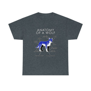 Wolf Blue - T-Shirt T-Shirt Artworktee Dark Heather S 