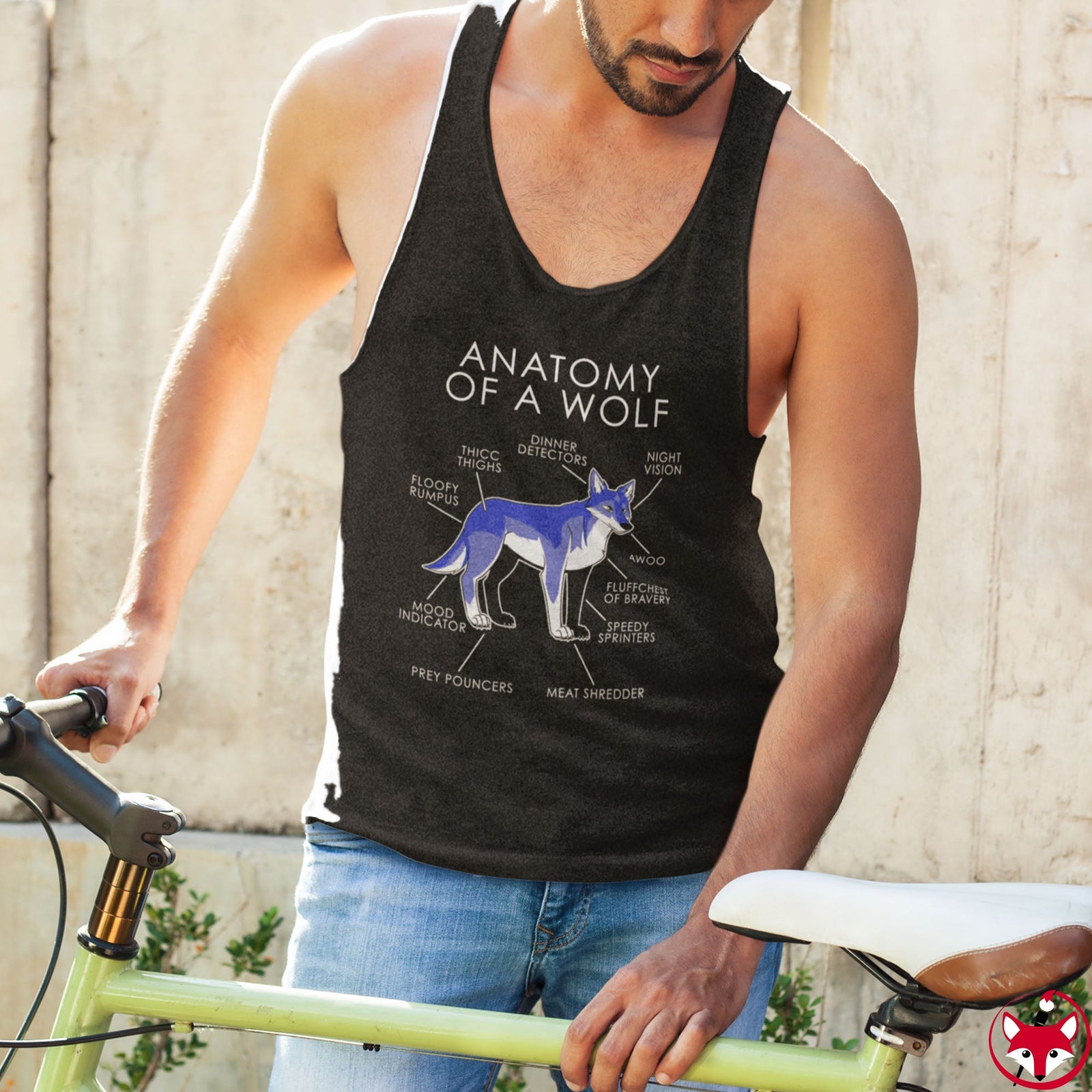 Wolf Blue - Tank Top Tank Top Artworktee 