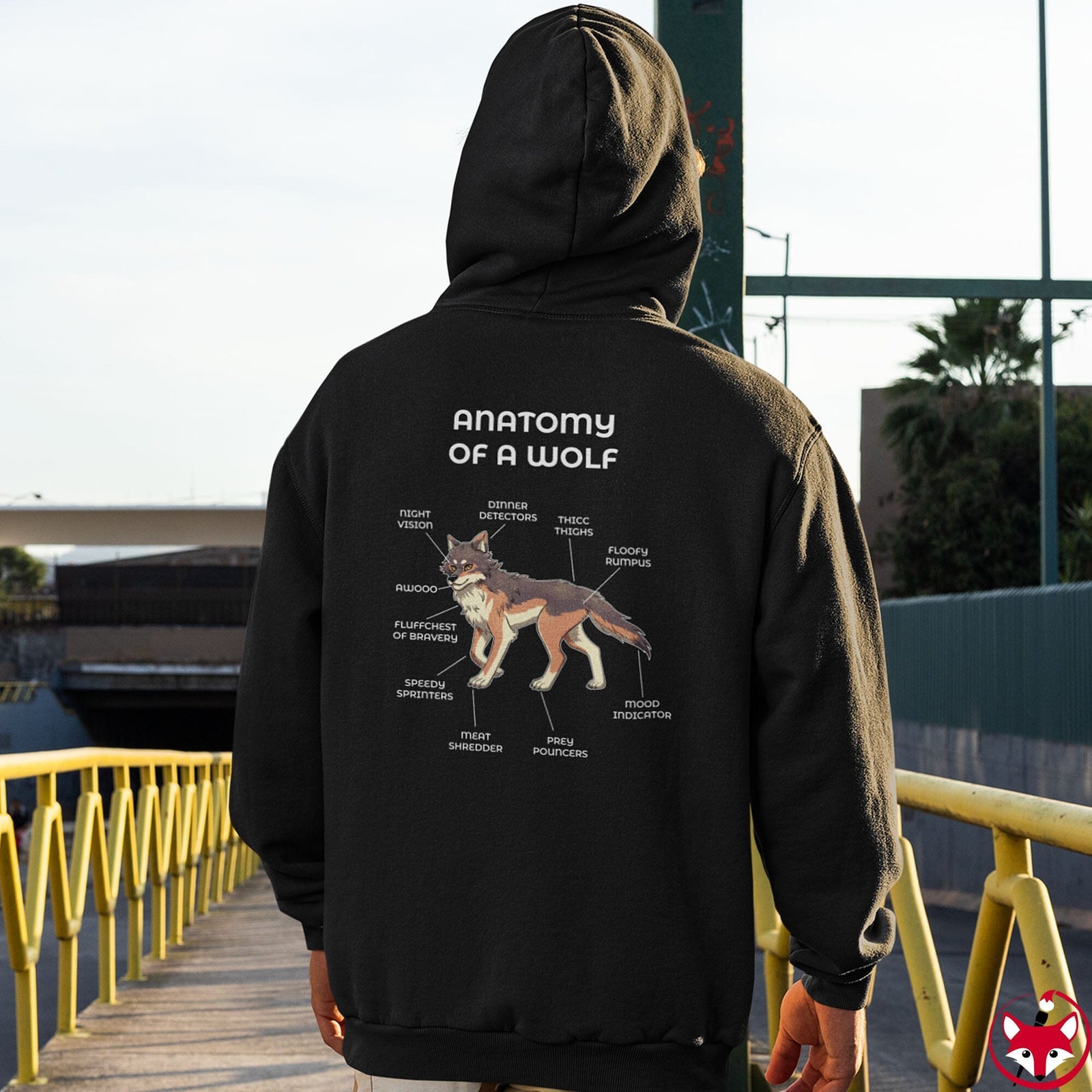 Wolf Brown - Hoodie Hoodie Artworktee 
