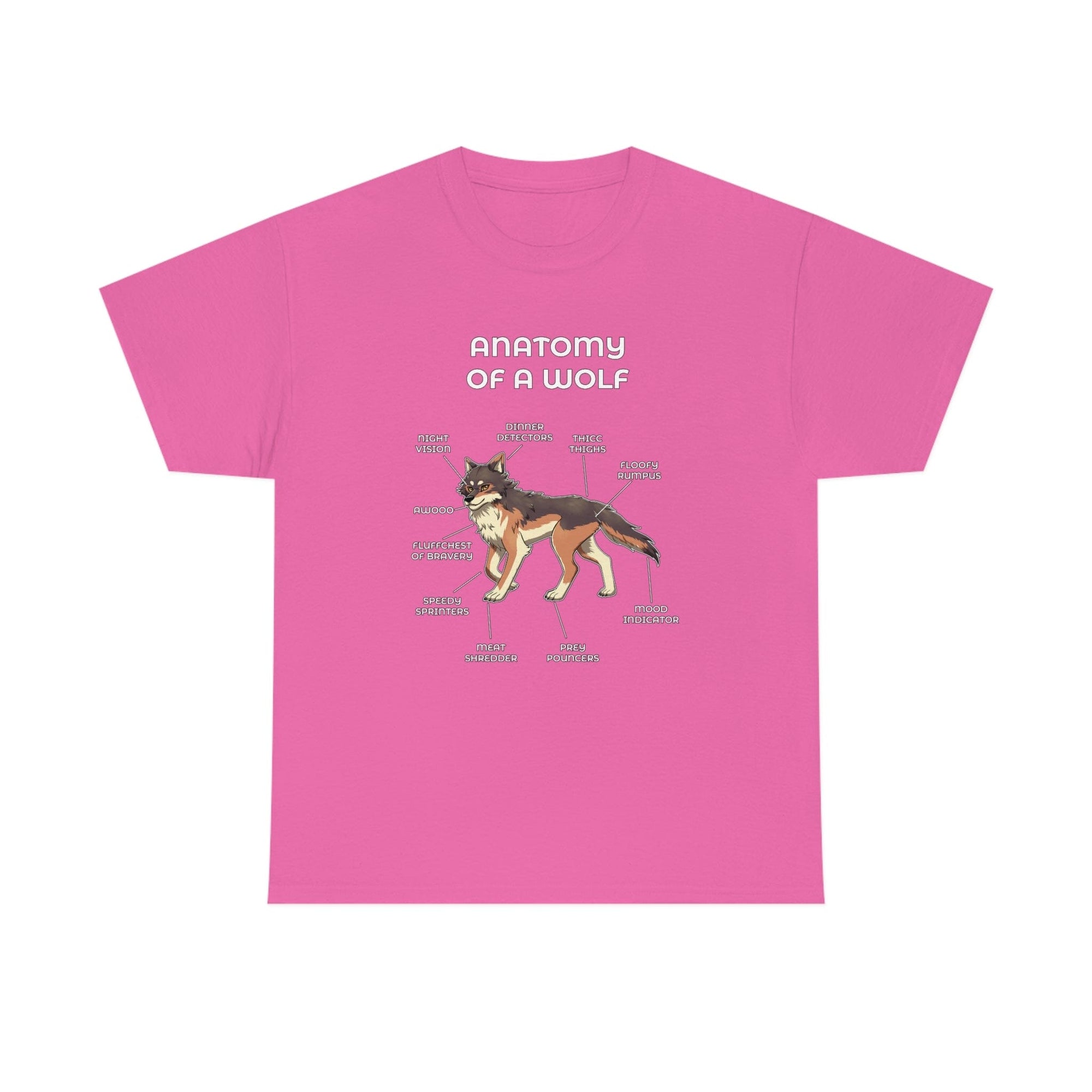 Wolf Brown - T-Shirt T-Shirt Artworktee Pink S 