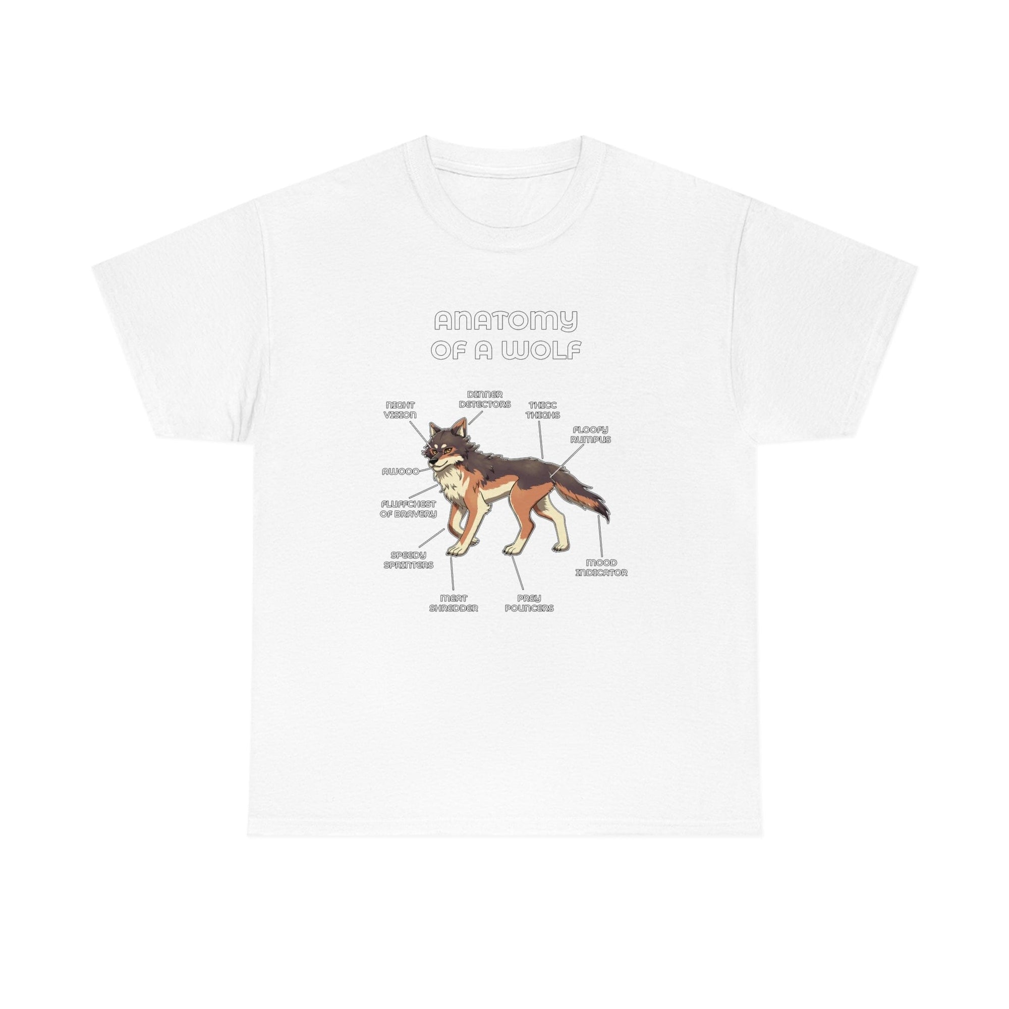 Wolf Brown - T-Shirt T-Shirt Artworktee White S 