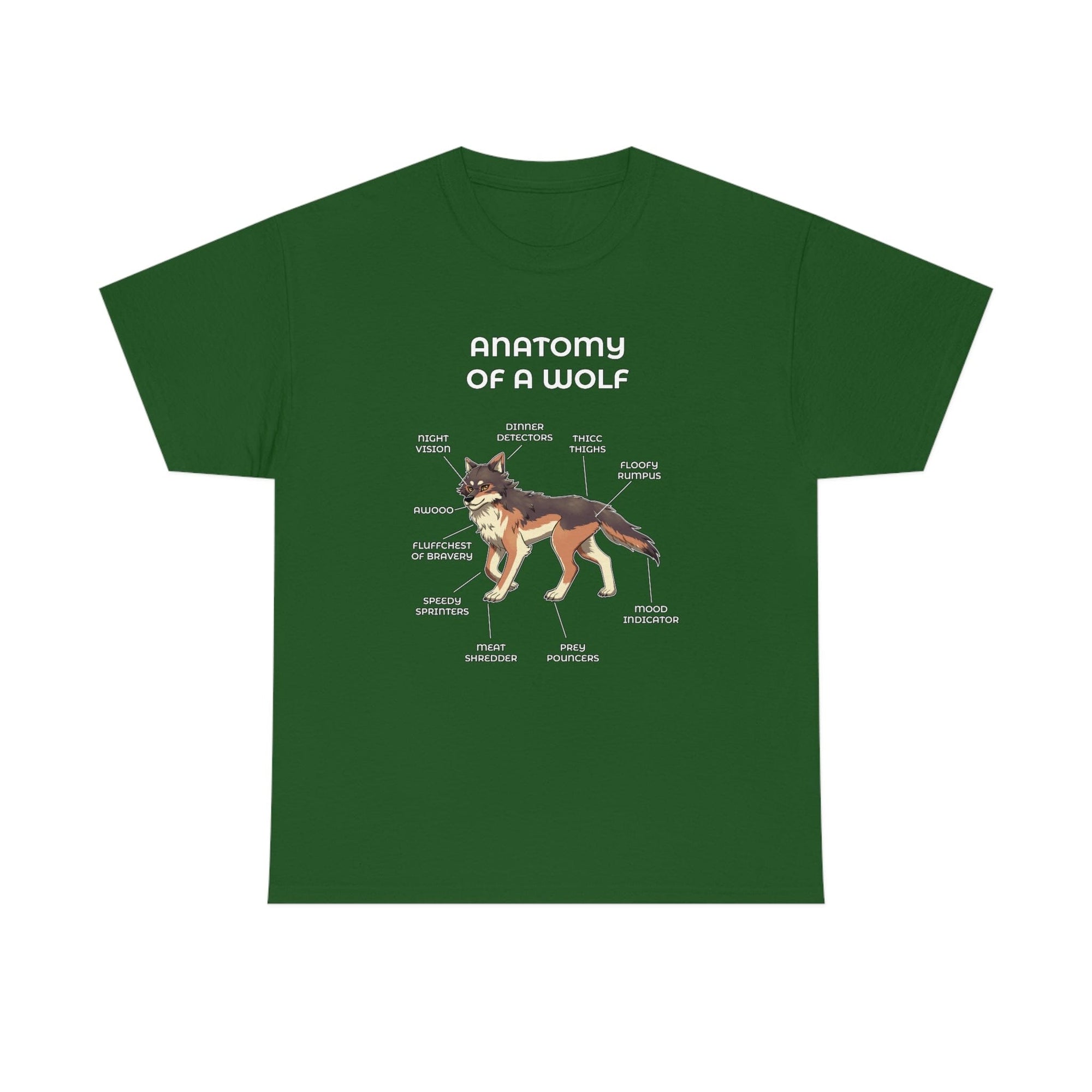 Wolf Brown - T-Shirt T-Shirt Artworktee Green S 