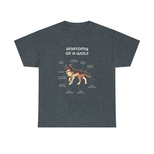 Wolf Brown - T-Shirt T-Shirt Artworktee Dark Heather S 