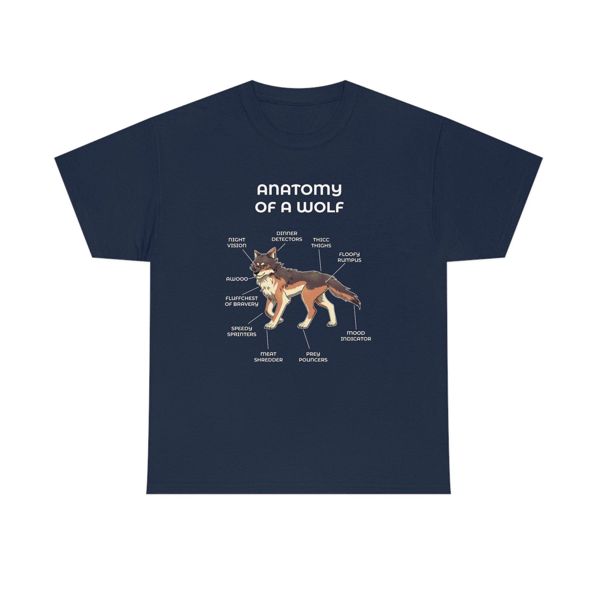 Wolf Brown - T-Shirt T-Shirt Artworktee Navy Blue S 