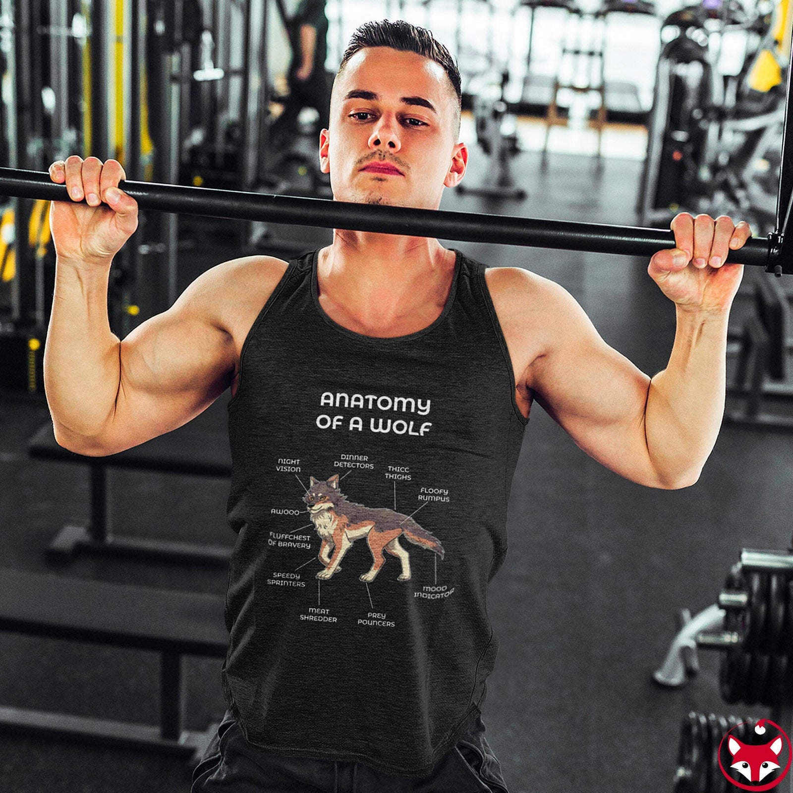 Wolf Brown - Tank Top Tank Top Artworktee 