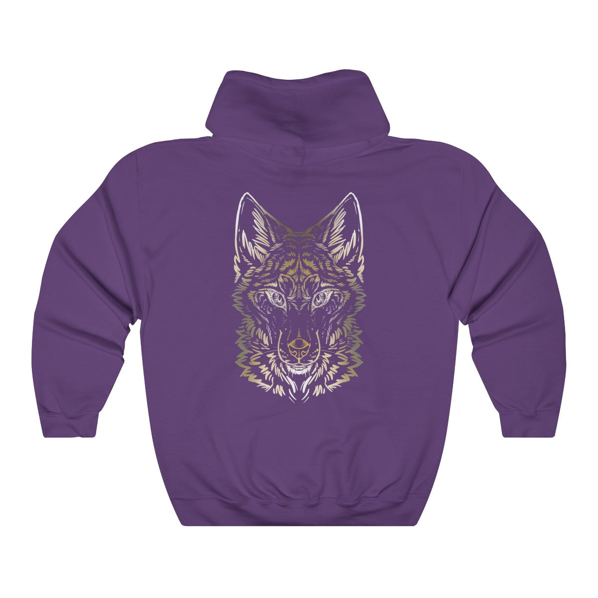 Wolf Colored - Hoodie Hoodie Dire Creatures Purple S 