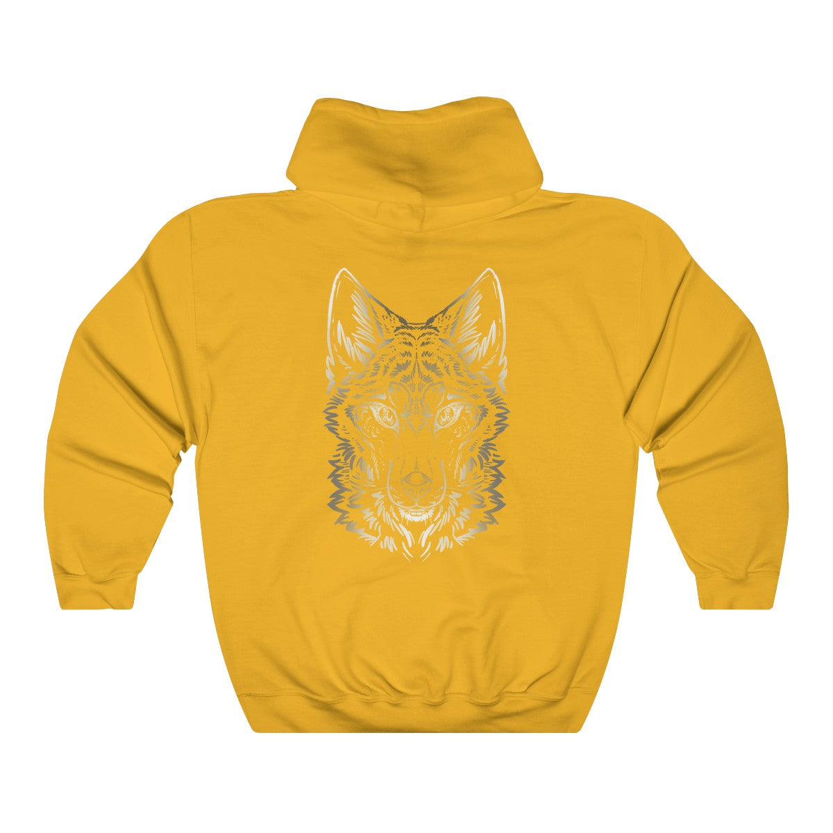 Wolf Colored - Hoodie Hoodie Dire Creatures Gold S 