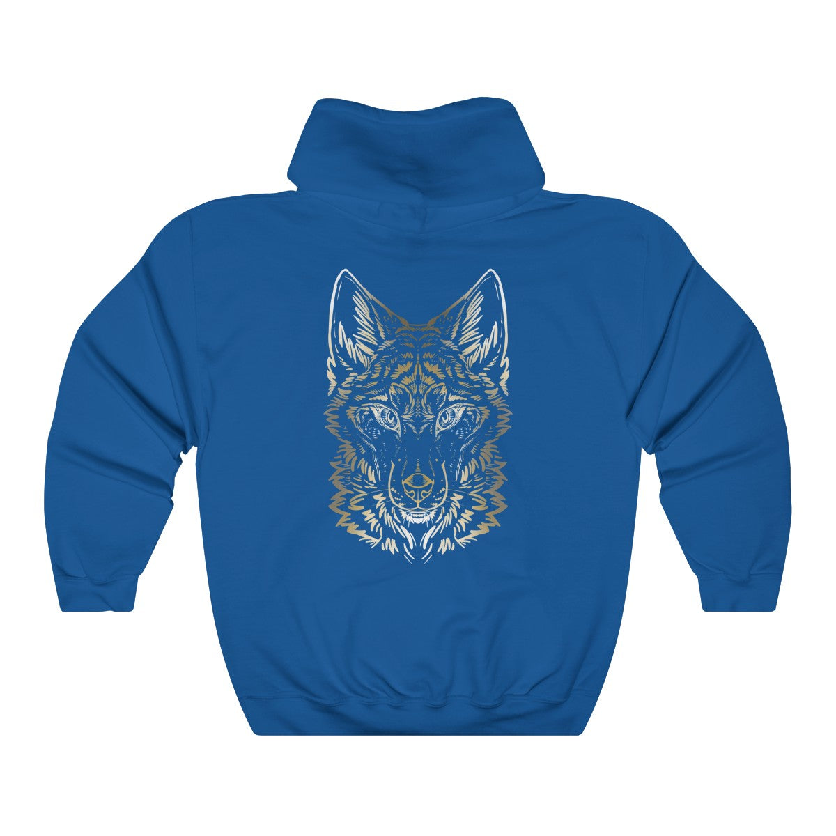 Wolf Colored - Hoodie Hoodie Dire Creatures Royal Blue S 