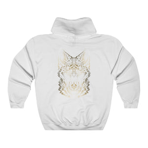 Wolf Colored - Hoodie Hoodie Dire Creatures White S 