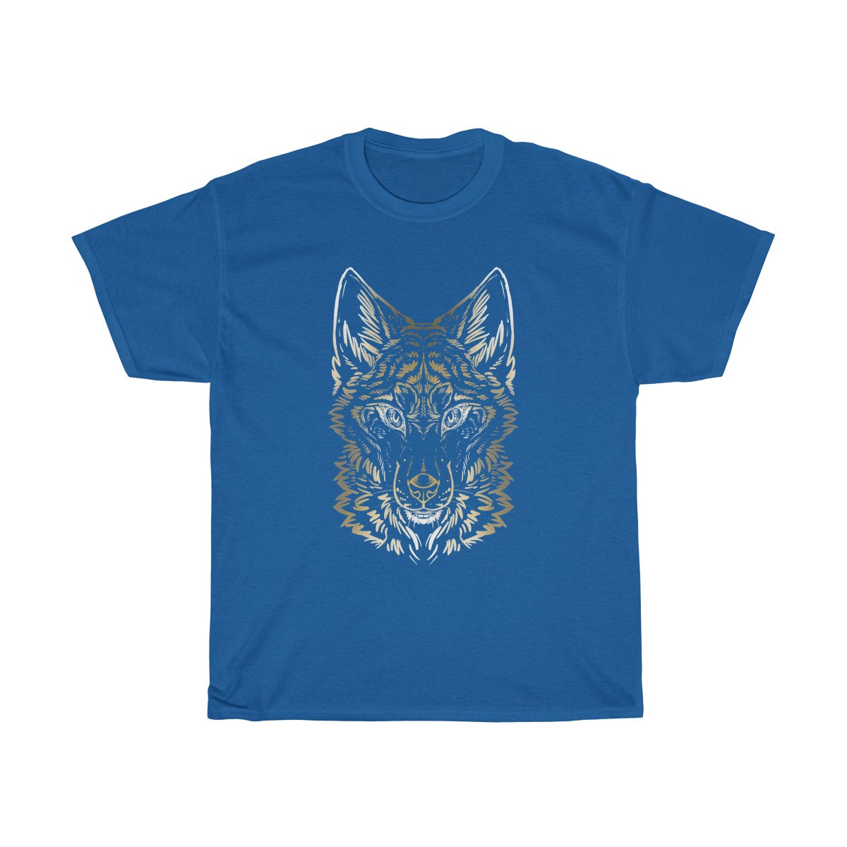 - Colored T-Shirt Wolf