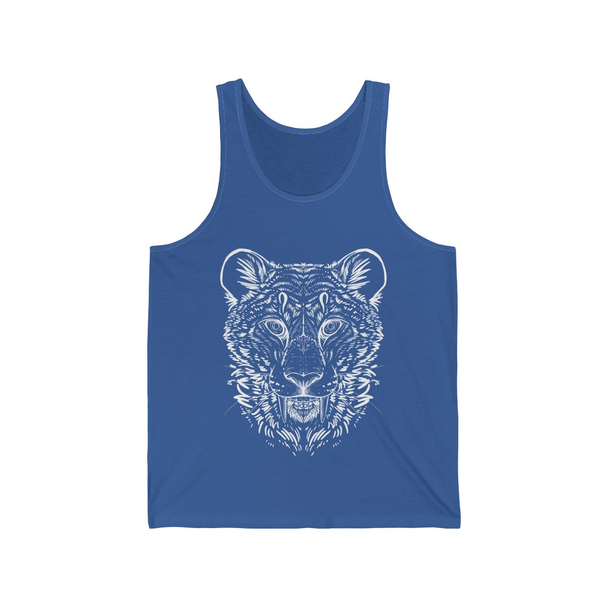 Wolf Colored - Tank Top Tank Top Dire Creatures Royal Blue XS 