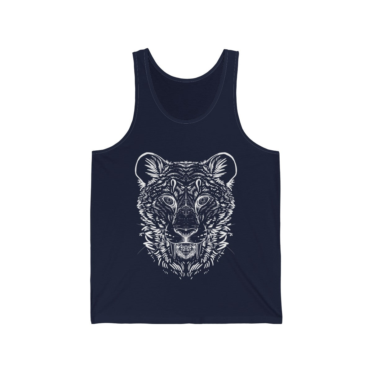 Wolf Colored - Tank Top Tank Top Dire Creatures Navy Blue XS 