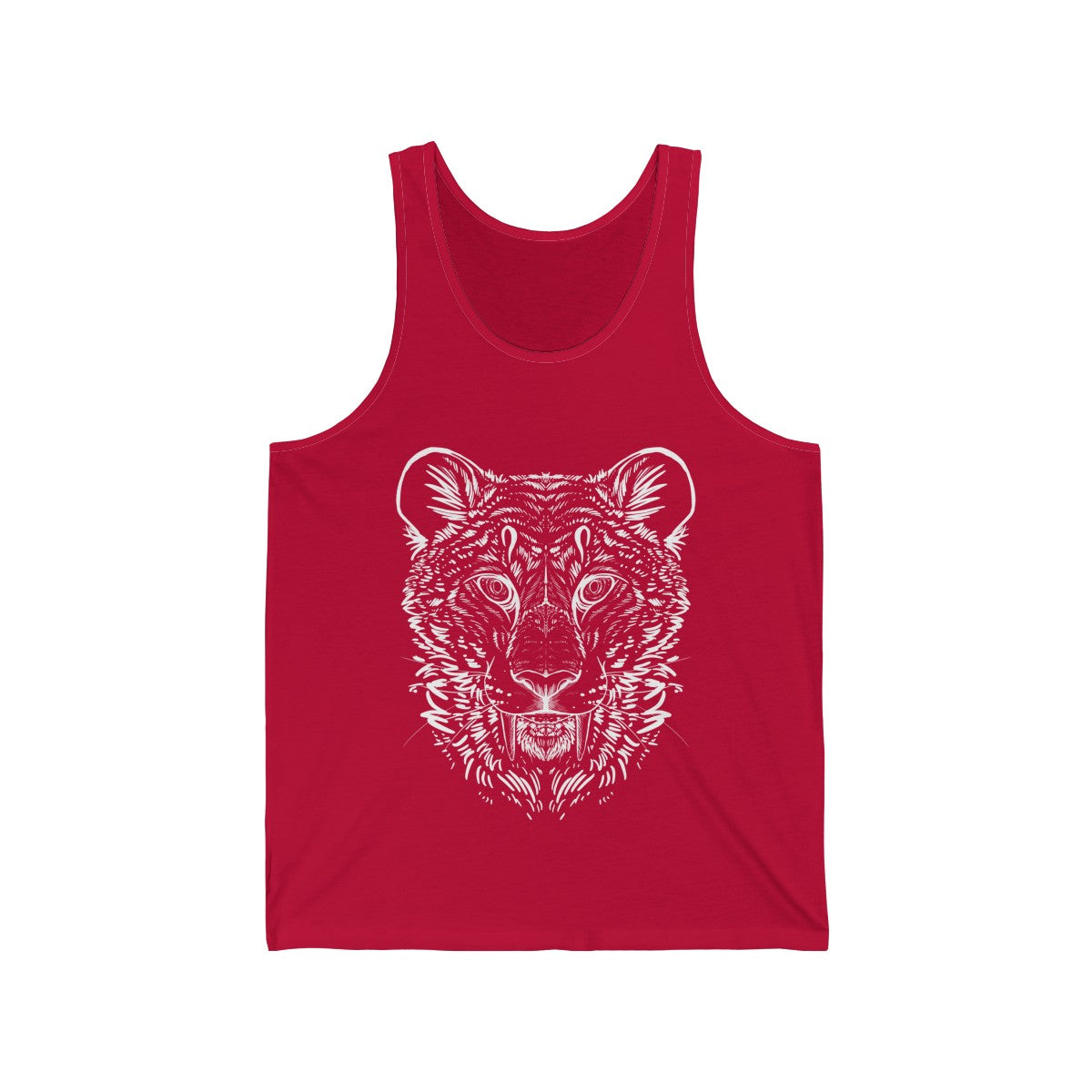 Wolf Colored - Tank Top Tank Top Dire Creatures Red XS 