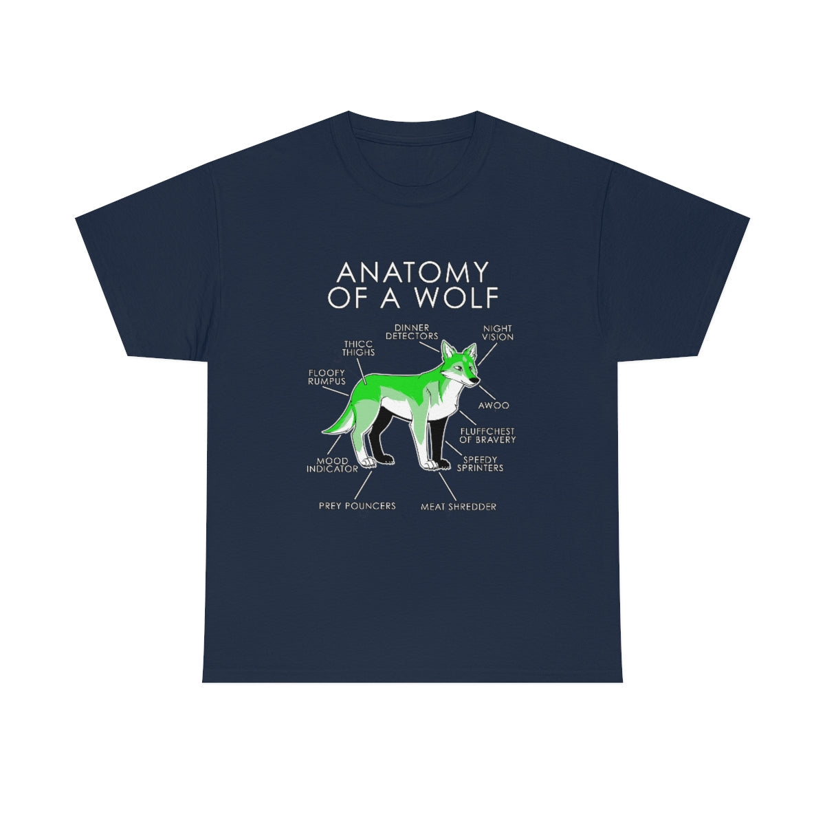 Wolf Green - T-Shirt T-Shirt Artworktee Navy Blue S 
