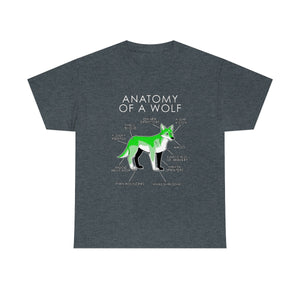 Wolf Green - T-Shirt T-Shirt Artworktee Dark Heather S 