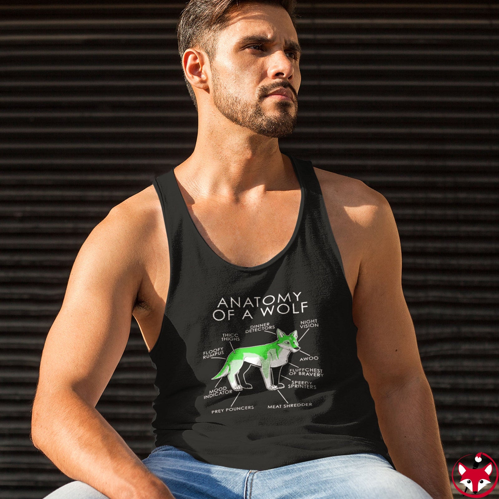 Wolf Green - Tank Top Tank Top Artworktee 