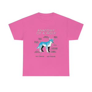 Wolf Light Blue - T-Shirt T-Shirt Artworktee Pink S 