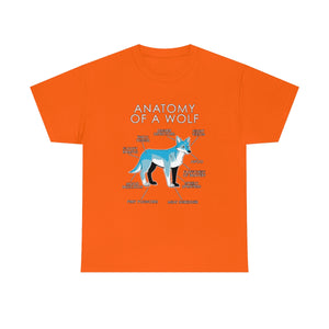 Wolf Light Blue - T-Shirt T-Shirt Artworktee Orange S 