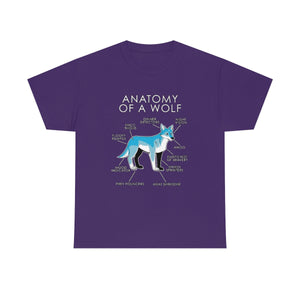 Wolf Light Blue - T-Shirt T-Shirt Artworktee Purple S 