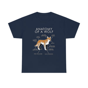 Wolf Orange - T-Shirt T-Shirt Artworktee Navy Blue S 