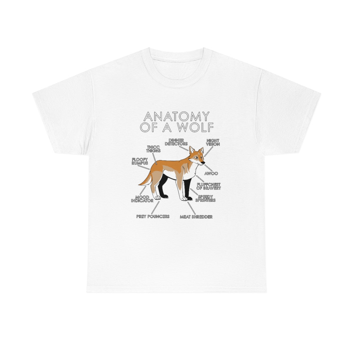 Wolf Orange - T-Shirt T-Shirt Artworktee White S 