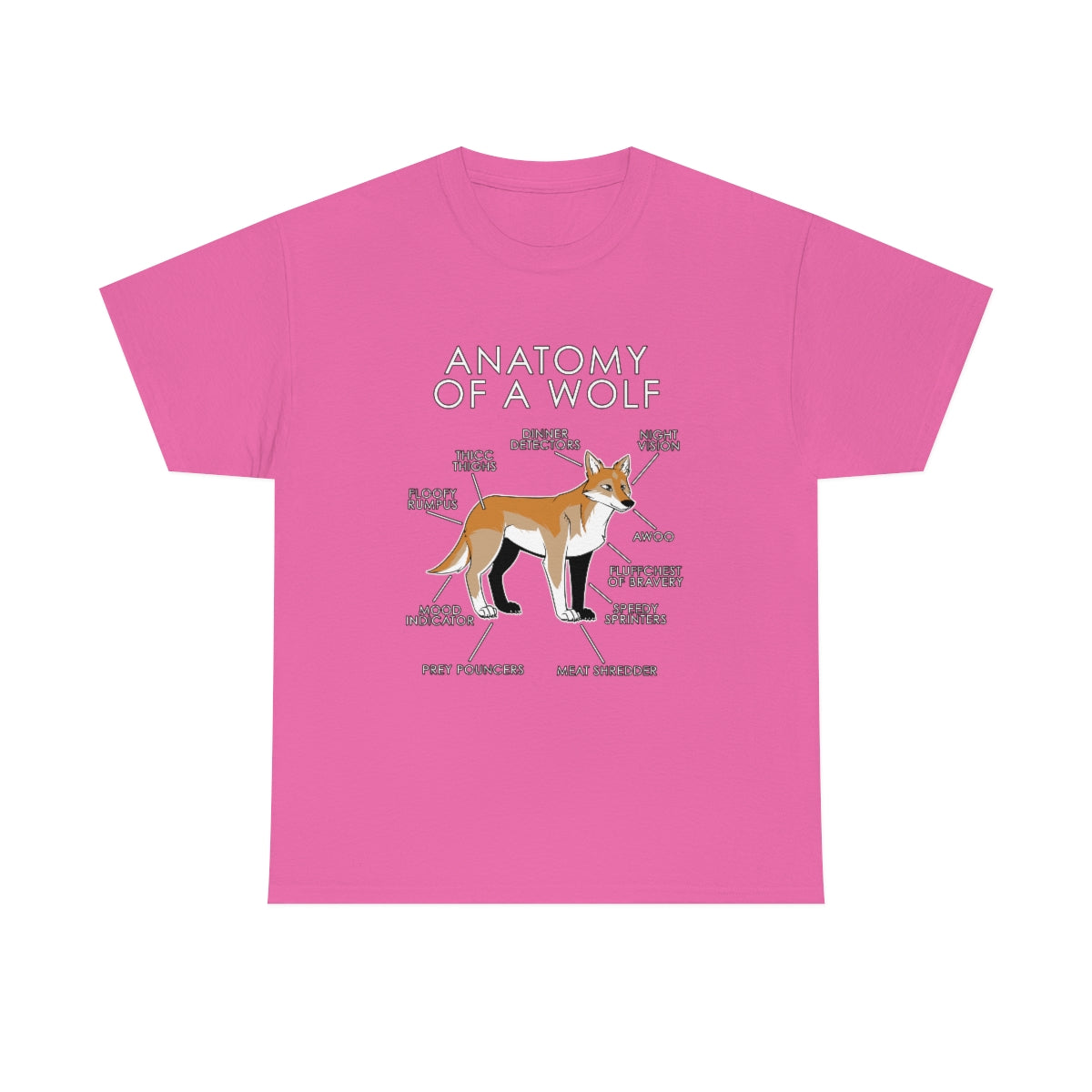 Wolf Orange - T-Shirt T-Shirt Artworktee Pink S 