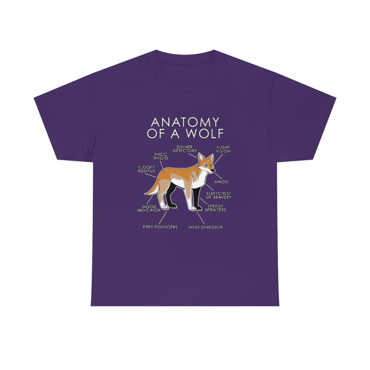 Wolf Orange - T-Shirt T-Shirt Artworktee Purple S 