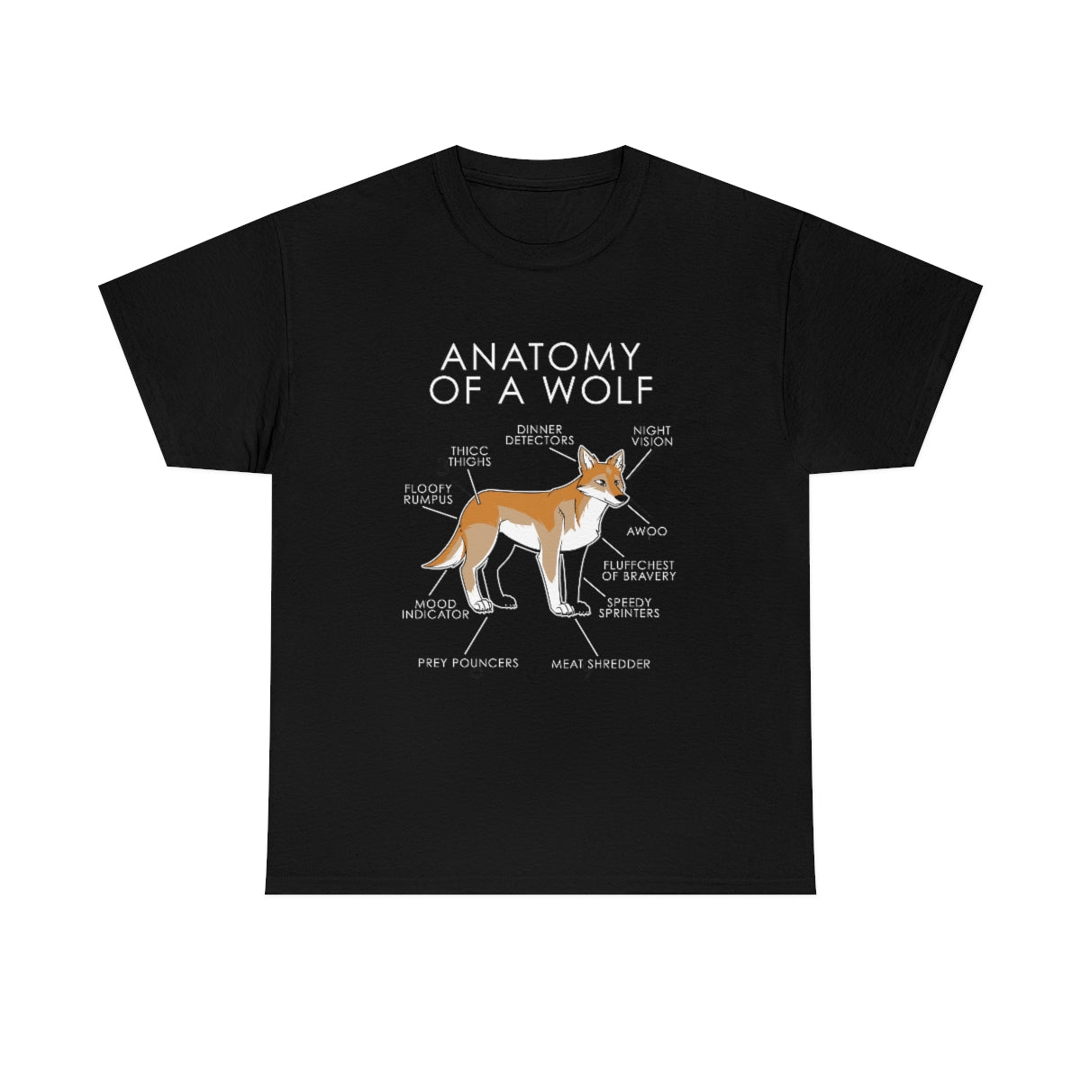 Wolf Orange - T-Shirt T-Shirt Artworktee Black S 