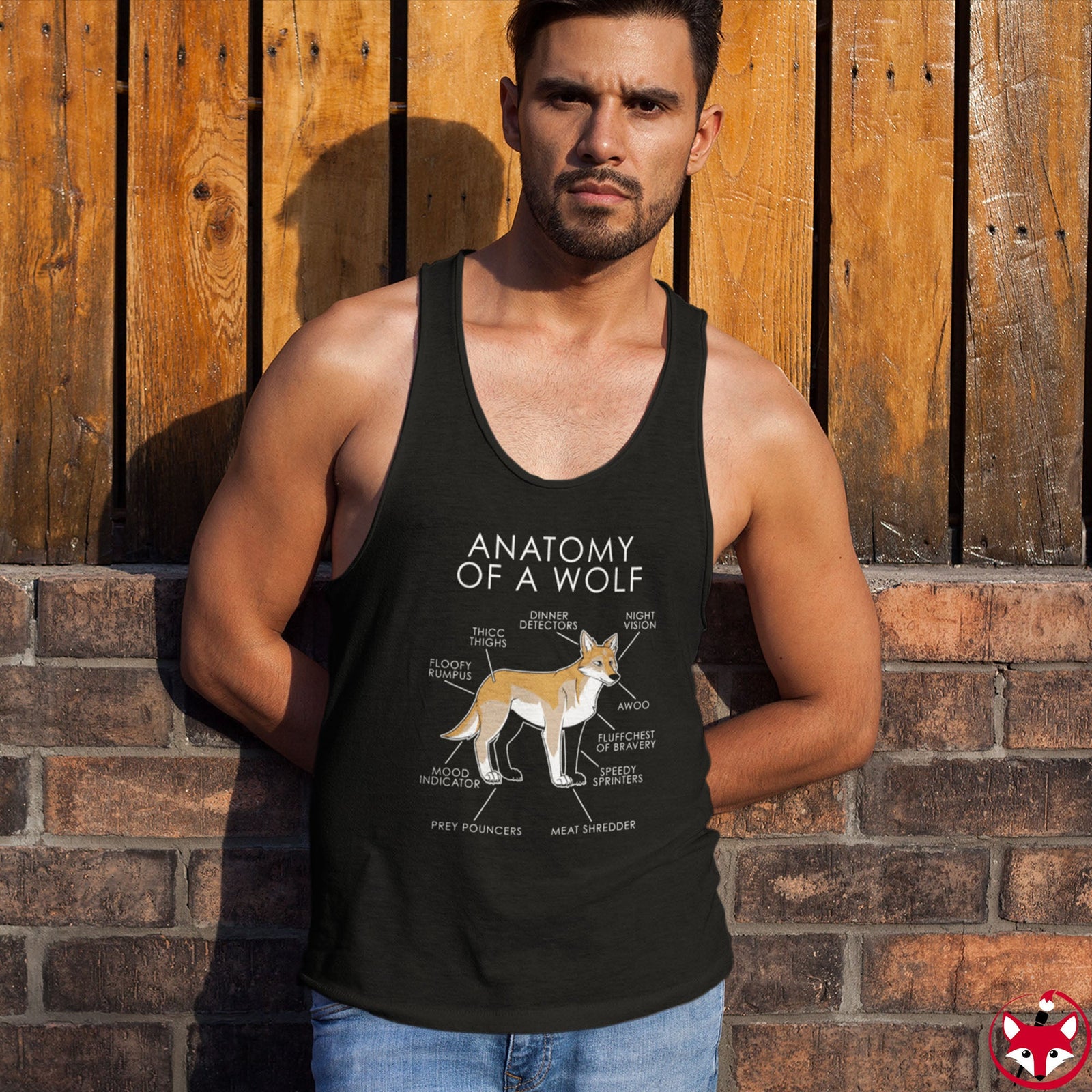 Wolf Orange - Tank Top Tank Top Artworktee 